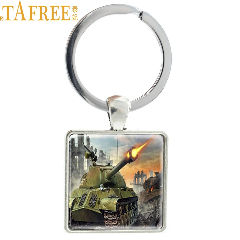 Брелок TAFREE World of танки кольцо для ключей с рисунком из металлического сплава