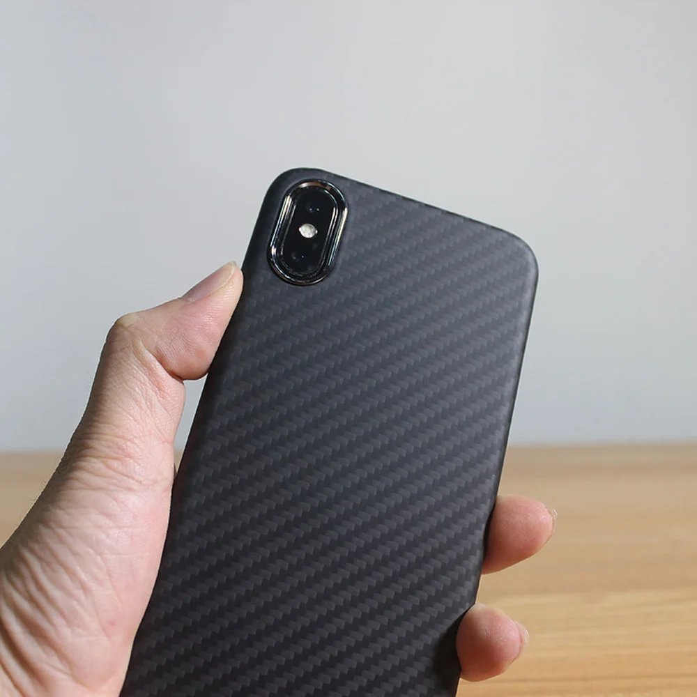 Бежевый Роскошный мягкий чехол из арамидного волокна для iPhone X, чехол, задняя крышка из углеродного волокна, чехол для iPhone 10, матовый, 5,8 дюйма - Цвет: Бежевый