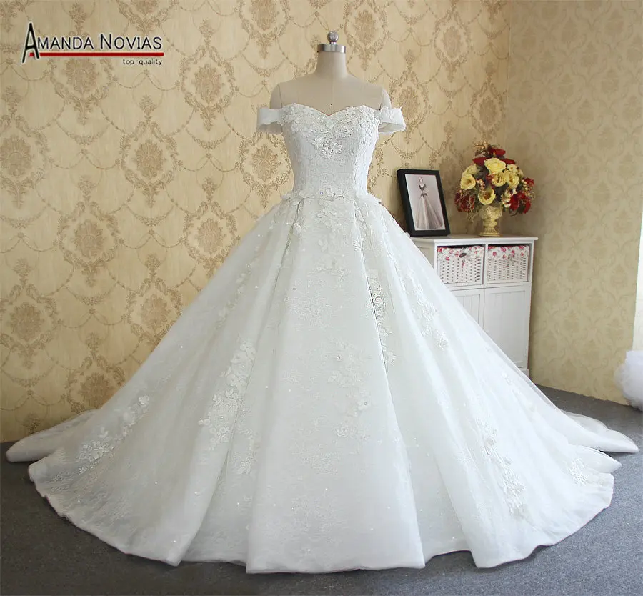 2019 Amanda Novias реальные фотографии высококачественные брендовые свадебные платья