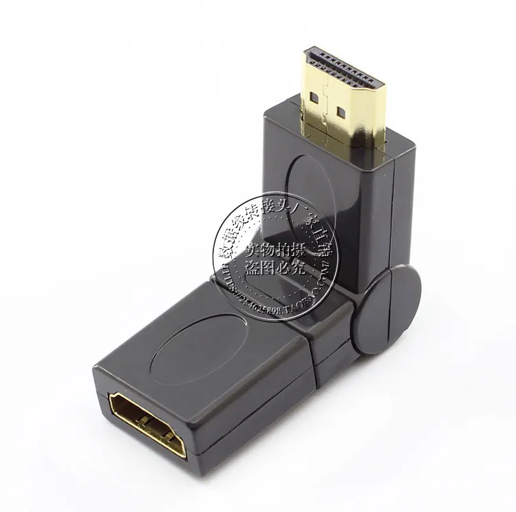 

New HDMI 1.4 angled type Male to Female 90 180 360D Rotating Adapter connector