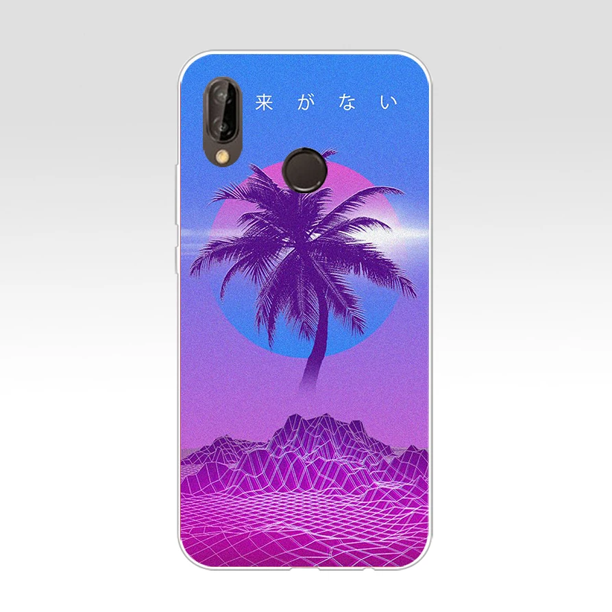 179FG Vaporwave эстетика Мягкий Силиконовый ТПУ чехол для huawei Mate P20 P30 LTE Pro Y6 Y7 2019 |