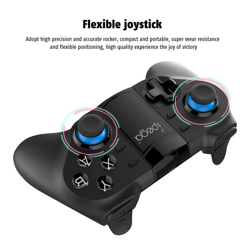 IPEGA PG 9129 Bluetooth беспроводной геймпад с держателем пользовательская функция гибкий