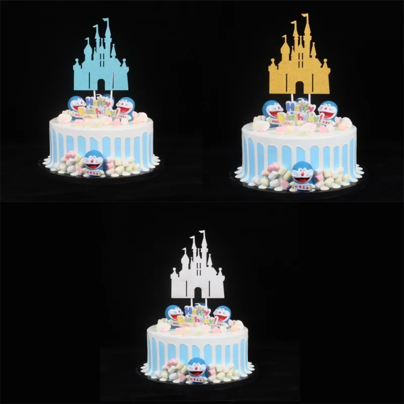 Cake birthday card Christmas castle flag party baking decoration | Игрушки и хобби
