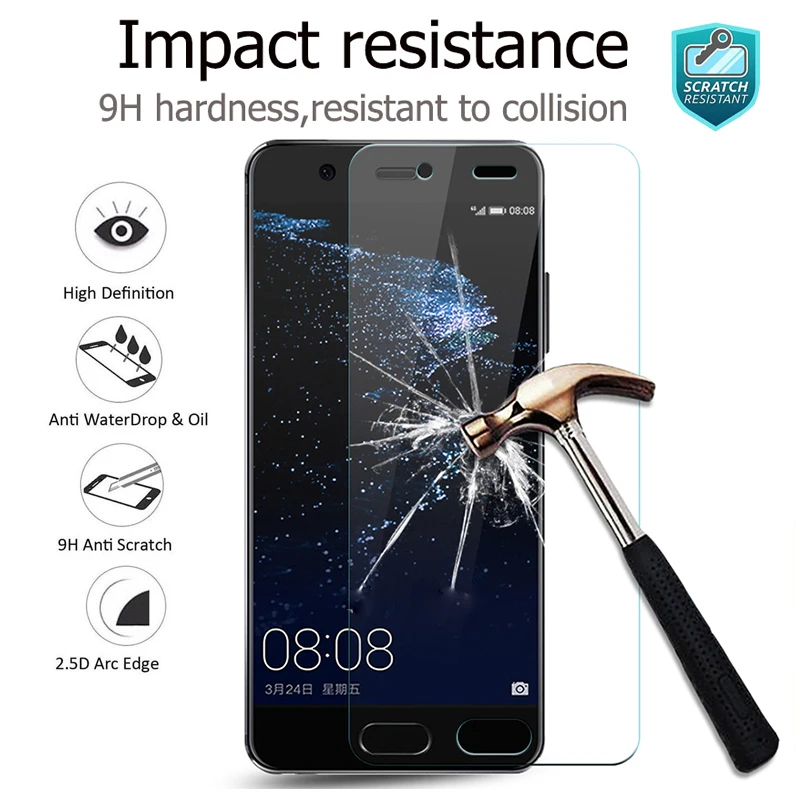 Защитный Стекло на huawei p10 lite pro Tremp Tempered Glas p 10 p10lite Huavei Hauwei Huawie Huawi Экран протектор 9 h