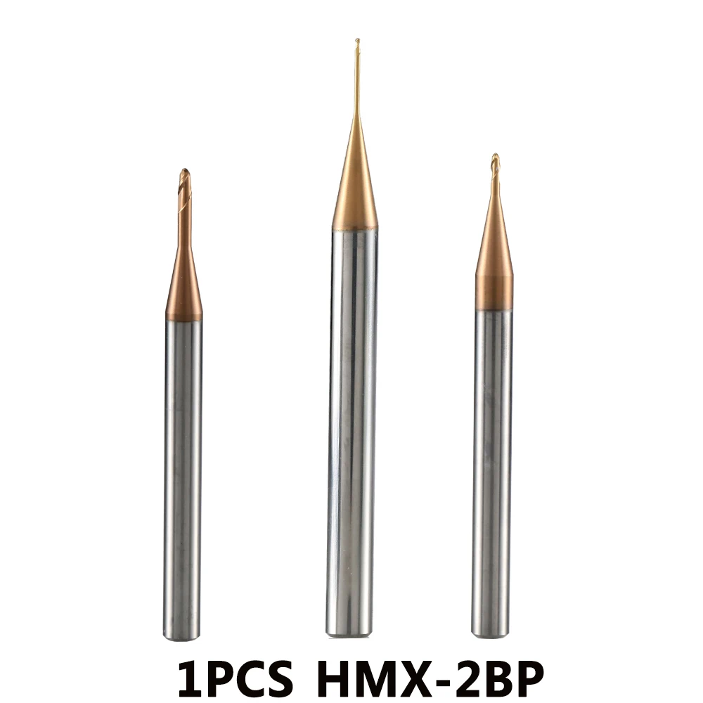 HMX-2BP R0.75-R2.5 твердосплавная Концевая мельница 2 флейта мяч нос длинный шеи cnc