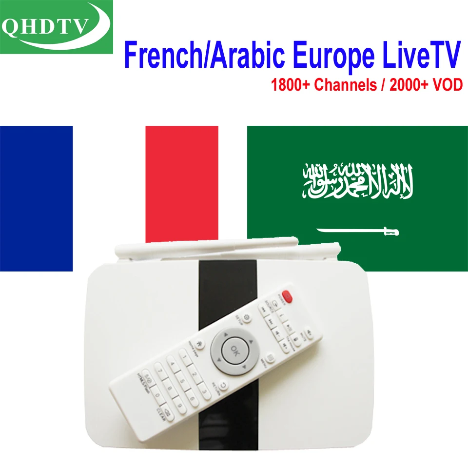Арабский IP ТВ Box 4 k Android 4 ядра с 12 месяцев QHD ТВ французский Holland IP ТВ испанский голландский итальянский великобритания Африканский Европа Каналы ТВ