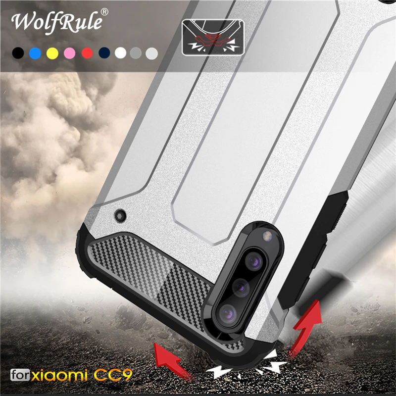 

Wolfrule Case For Xiaomi Mi CC9 Case Full Wrapped Armor Hybrid PC+TPU Shockproof Case For Xiaomi Mi CC9 Cover For Xiaomi Mi CC9