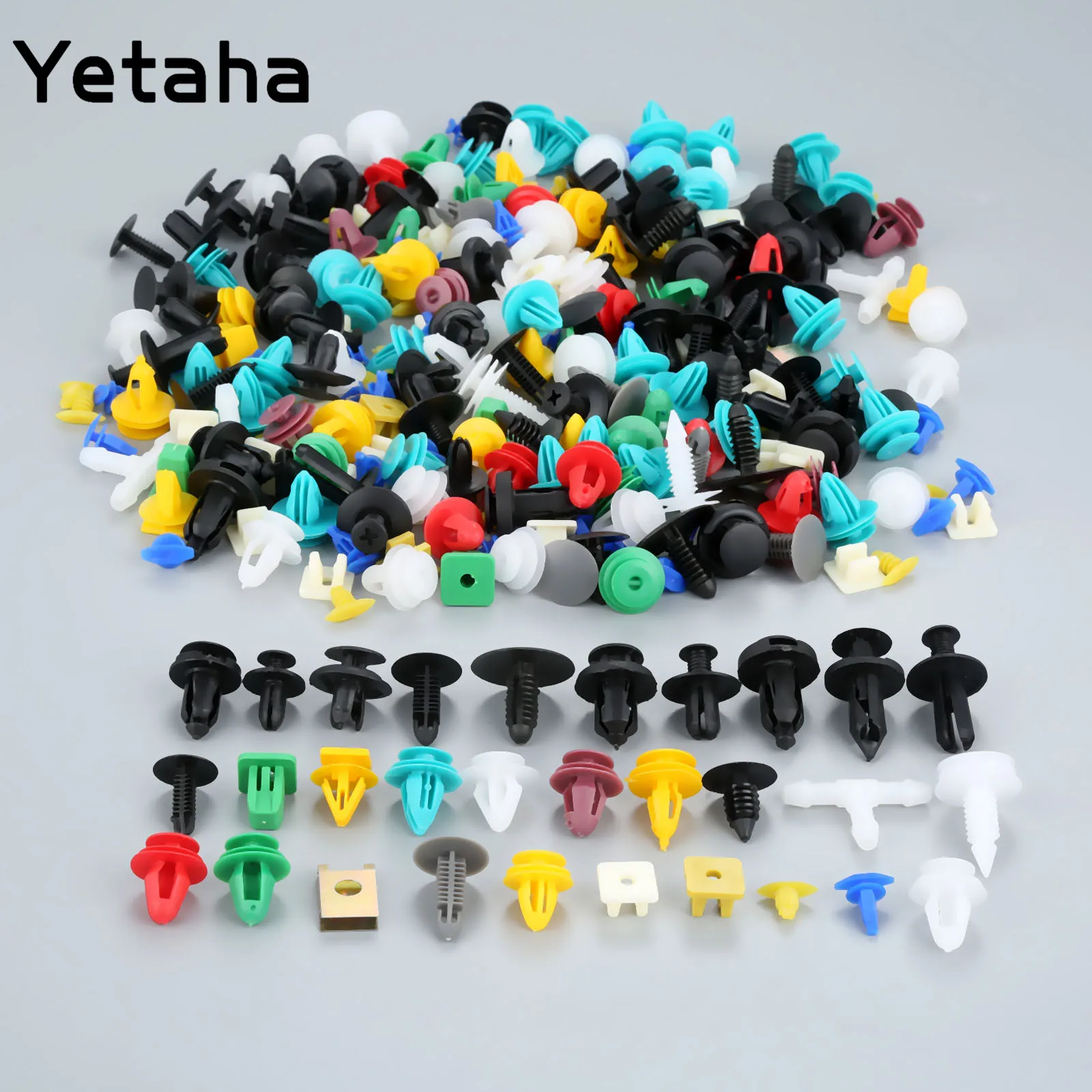 Yetaha 200 шт. смешанные автомобильные заклепки Крепежные Булавки 30 типов