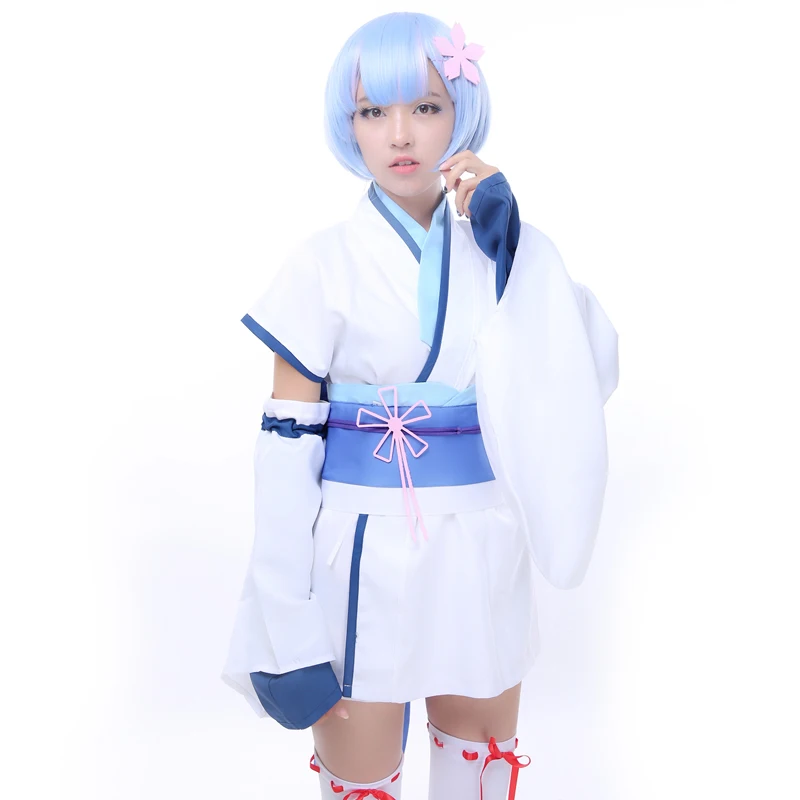 Brdwn Re:zero Natsuki Emilia Puck beатрис Войлок Рем Рам детство косплей костюм кимоно |