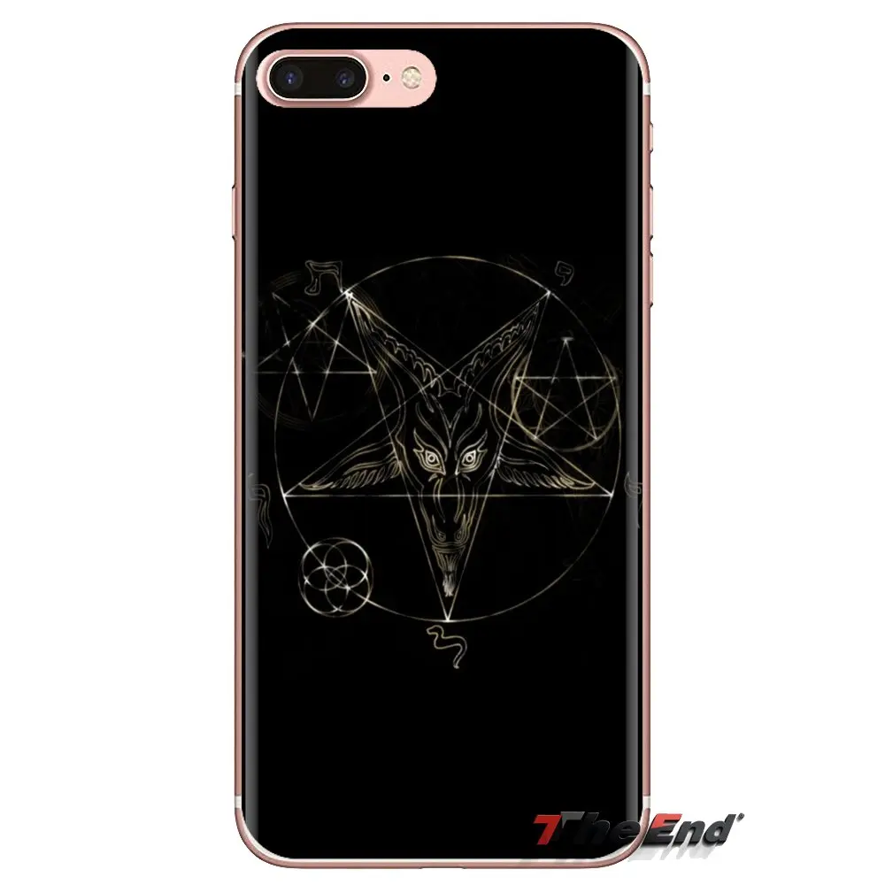 Силиконовый чехол-сумка Killstar Satan Say Meow skull pentagram для iPod Touch Apple iPhone 4 4S 5 5S SE 5C 6 6S 7 8 X XR XS