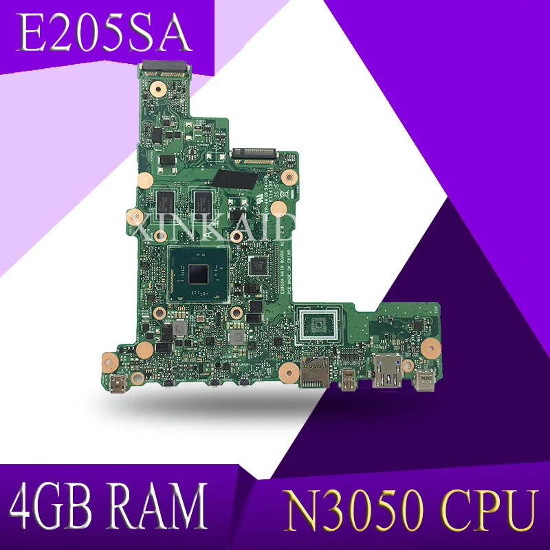 Материнская плата XinKaidi E205SA для ноутбука ASUS tp200sA E205S тестовая материнская N3050
