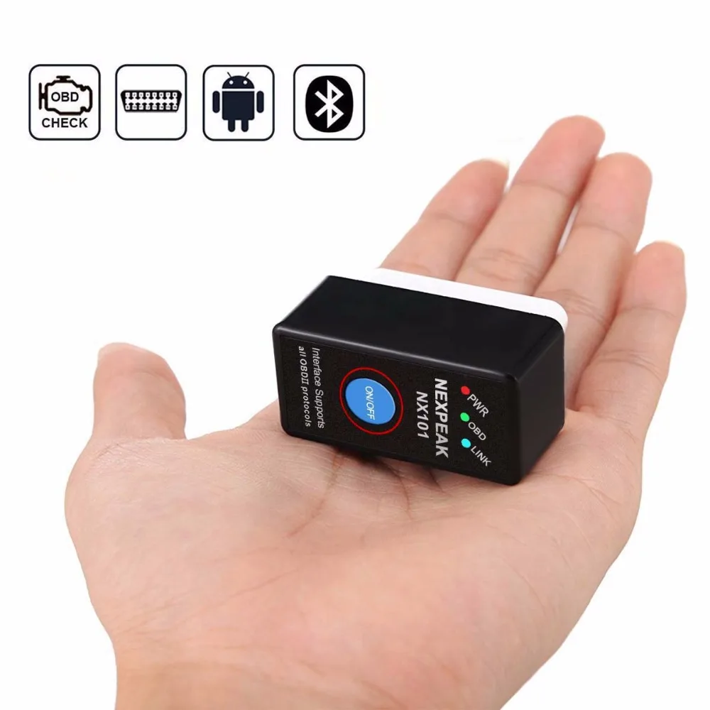 Новый мини OBD2 Eml327 V1.5 Bluetooth адаптер Авто диагностический сканер для Android/PC