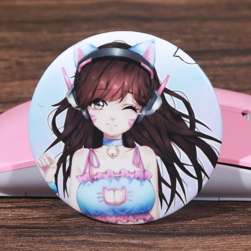 Большая брошь FFFPIN 5 8 см на заказ значок для детей рюкзаков игр DVA D.Va компьютера