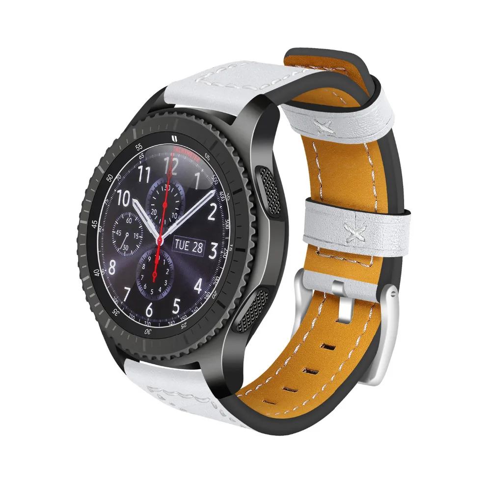 Хохлатая Шестерня S3 frontier ремешок для samsung Galaxy Watch 46 мм S 3 Классический 22 мм кожаный браслет на запястье correa ремешок для часов ремень