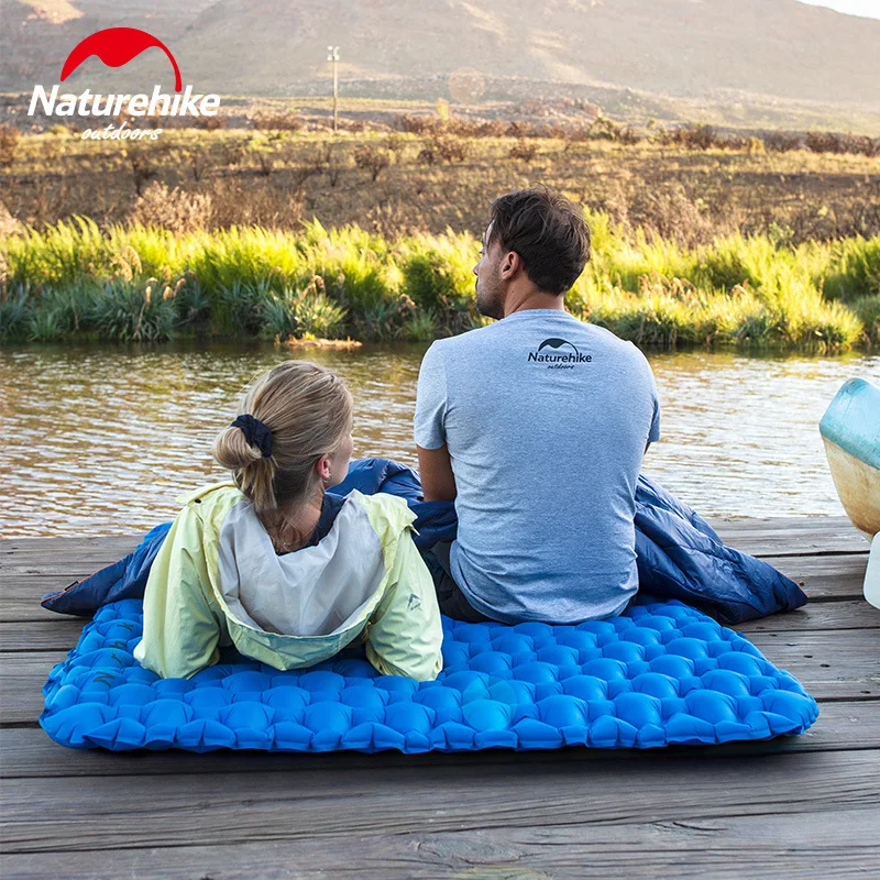 

Naturehike Outdoor Camping Inflatable Cushion Moisture-proof Sleeping Bag Mattress Mat Pad With Inflatable Bag For 1-2 Persons