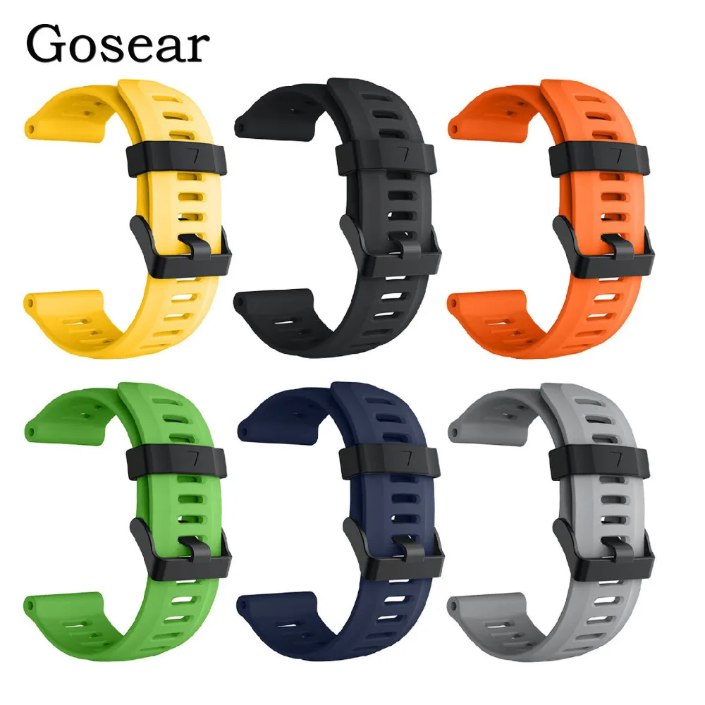 Gosear спортивный мягкий силиконовый сменный ремешок для часов браслет Garmin Fenix5X Fenix