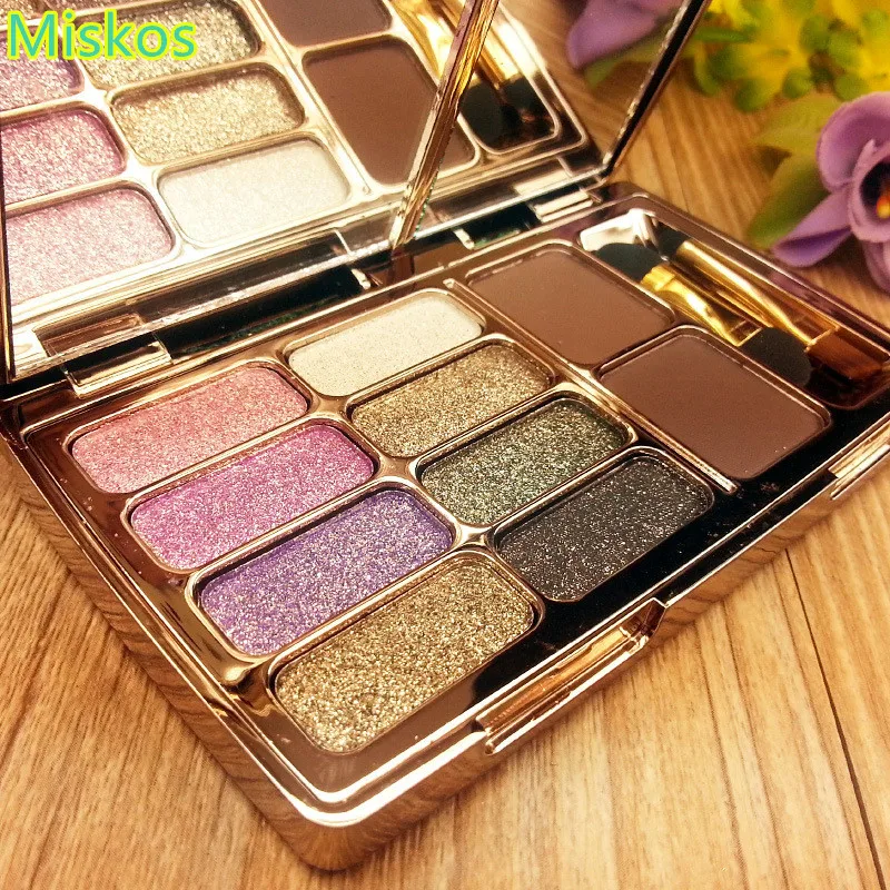 Мерцающие тени для век Pallete 8 цветов Алмазный яркий красочный макияж Вспышка