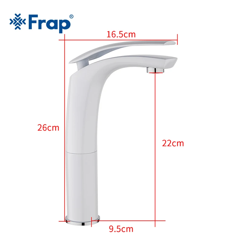 Смеситель для раковины Frap Y10154 кран холодной и горячей воды одна ручка