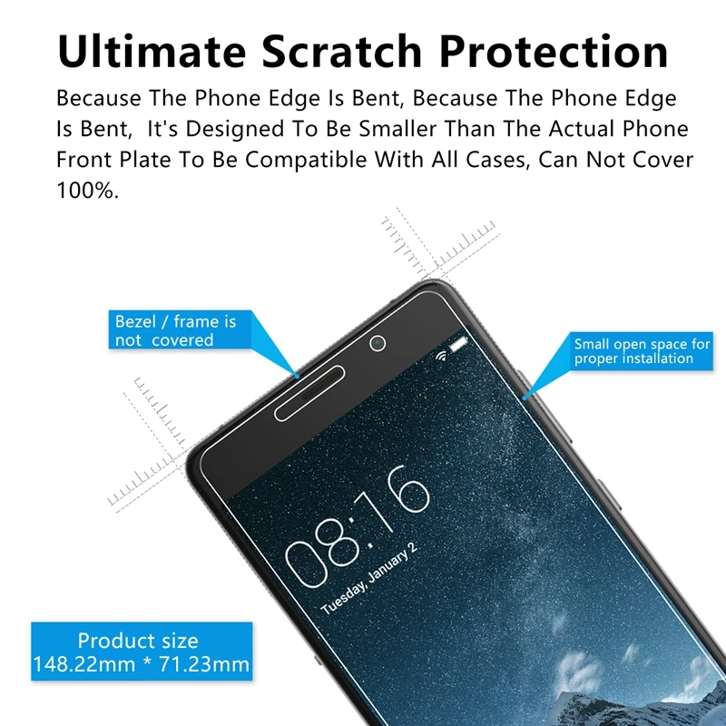 2.5D 0 26 мм 9H Премиум Закаленное стекло для lenovo Vibe P2 защита экрана закаленное