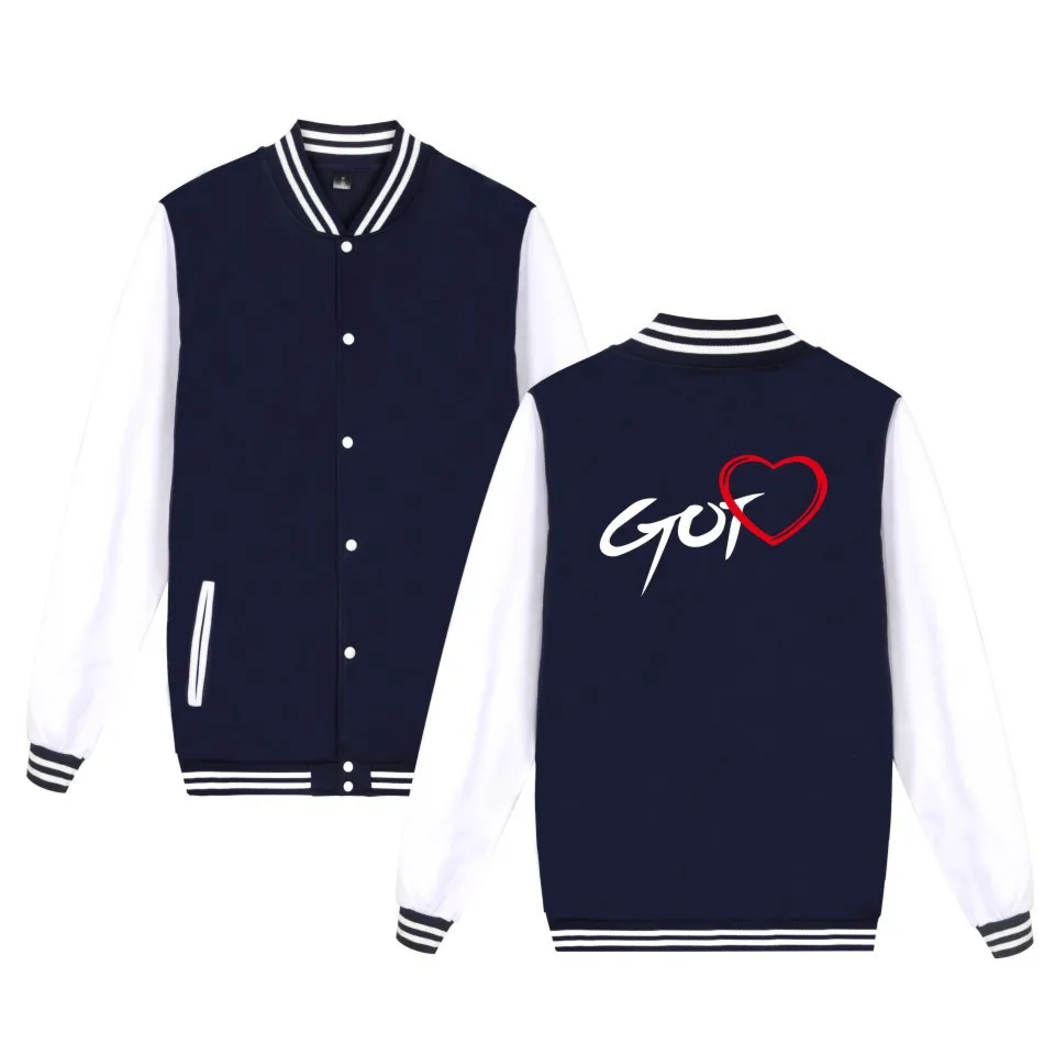 Kpop GOT7 Vol.2 сезон весна-осень бархатные бейсбольные толстовки Корейская