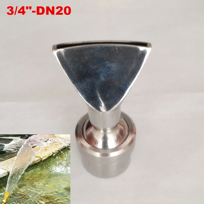 DN20 High Quality Stainless Steel Fan-Shaped Fountain Nozzle Sprinkler Sprinkler Head