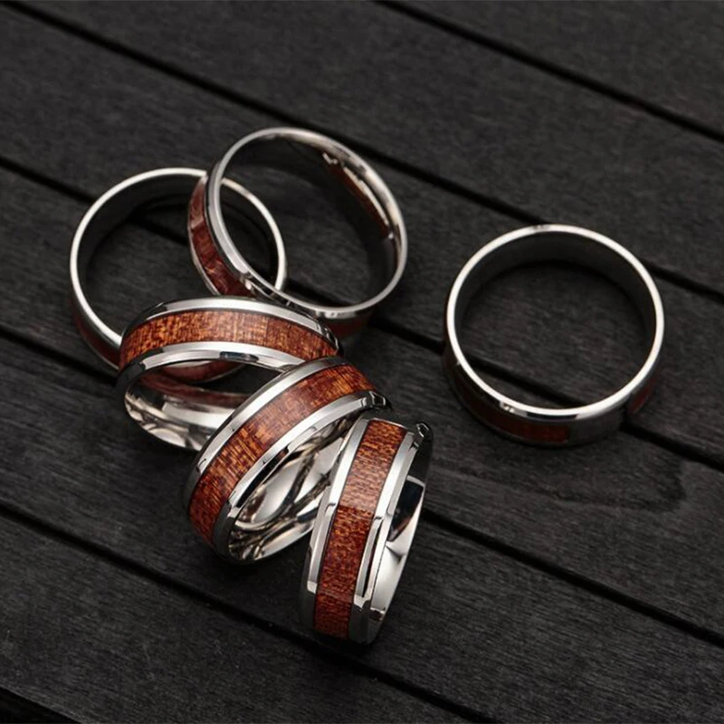 

Jingyang Steel Wood Masonic Rings For Women Men Silver Color Jewelry Fashion Wedding Band Cross Tree Of Life Ring
