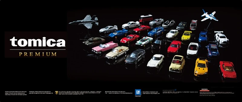 Takara Tomy Tomica премиум серии HONDA NISSAN TOYOTA Mitsubishi лотоса Cadillac Fiat Lexus 1: 64 Автомобили Diecast игрушки