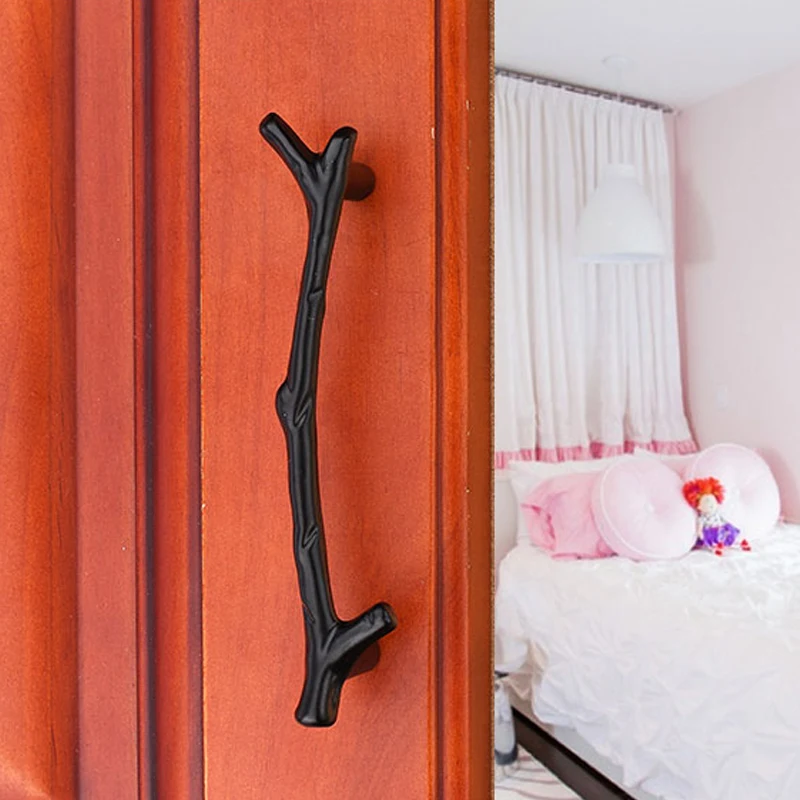 Винтажные креативные ручки для мебели антикварные серебристые и черные