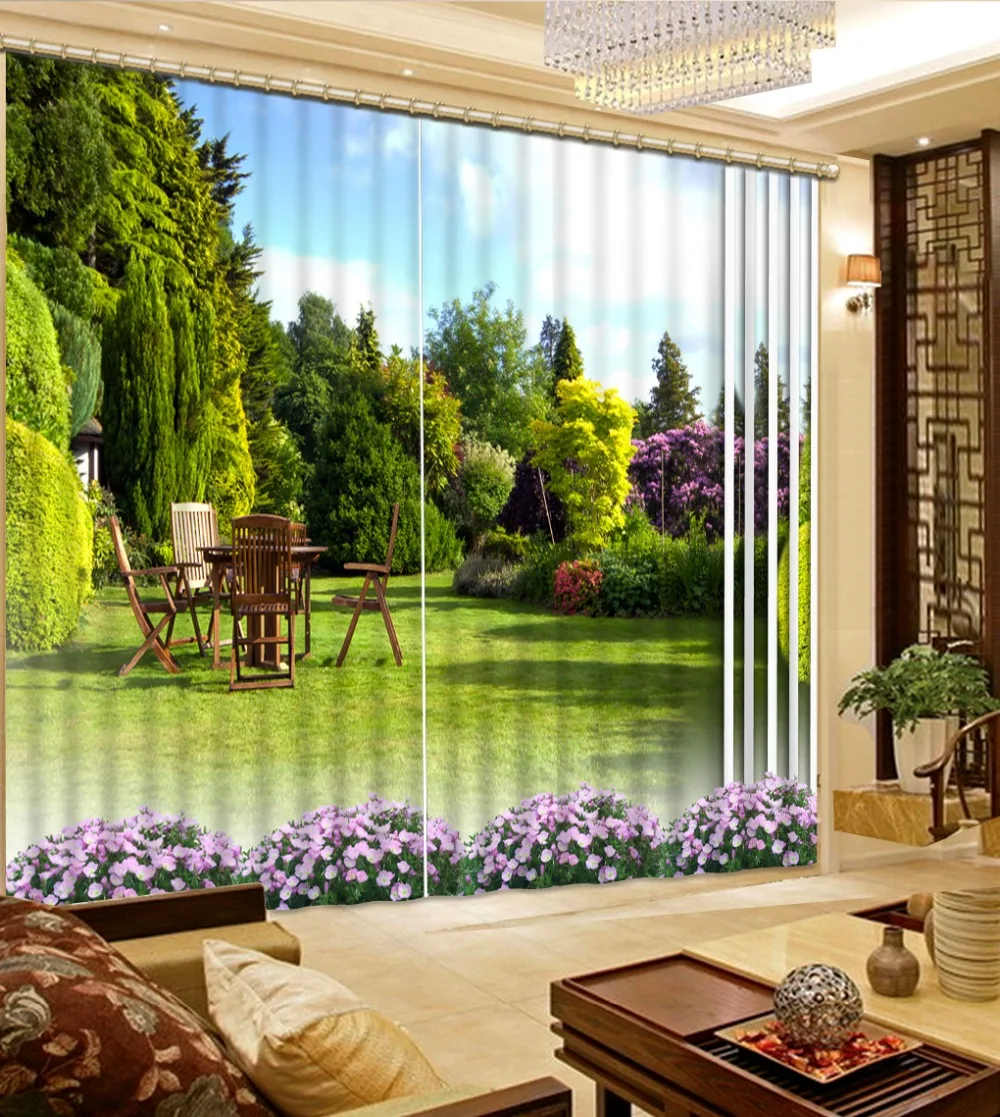 

3D curtains Sunshine scenery customize modern curtains for living room window curtains bedroom curtains blackout