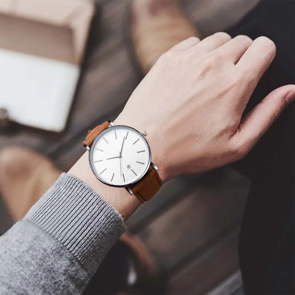 Высококачественная мода Relogio feminino Бизнес Кварцевые часы для мужчин и женщин модные наручные часы Золотая лента, сиденье из искусственной кожи женские часы