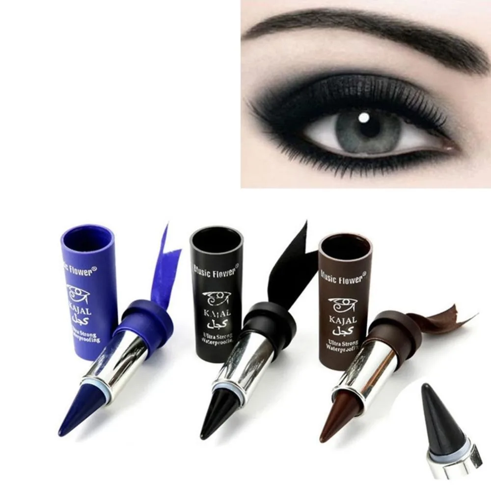 1 шт. Для женщин Smoky Eyes карандаш плотная оригинальные черные глаз гель Карандаш