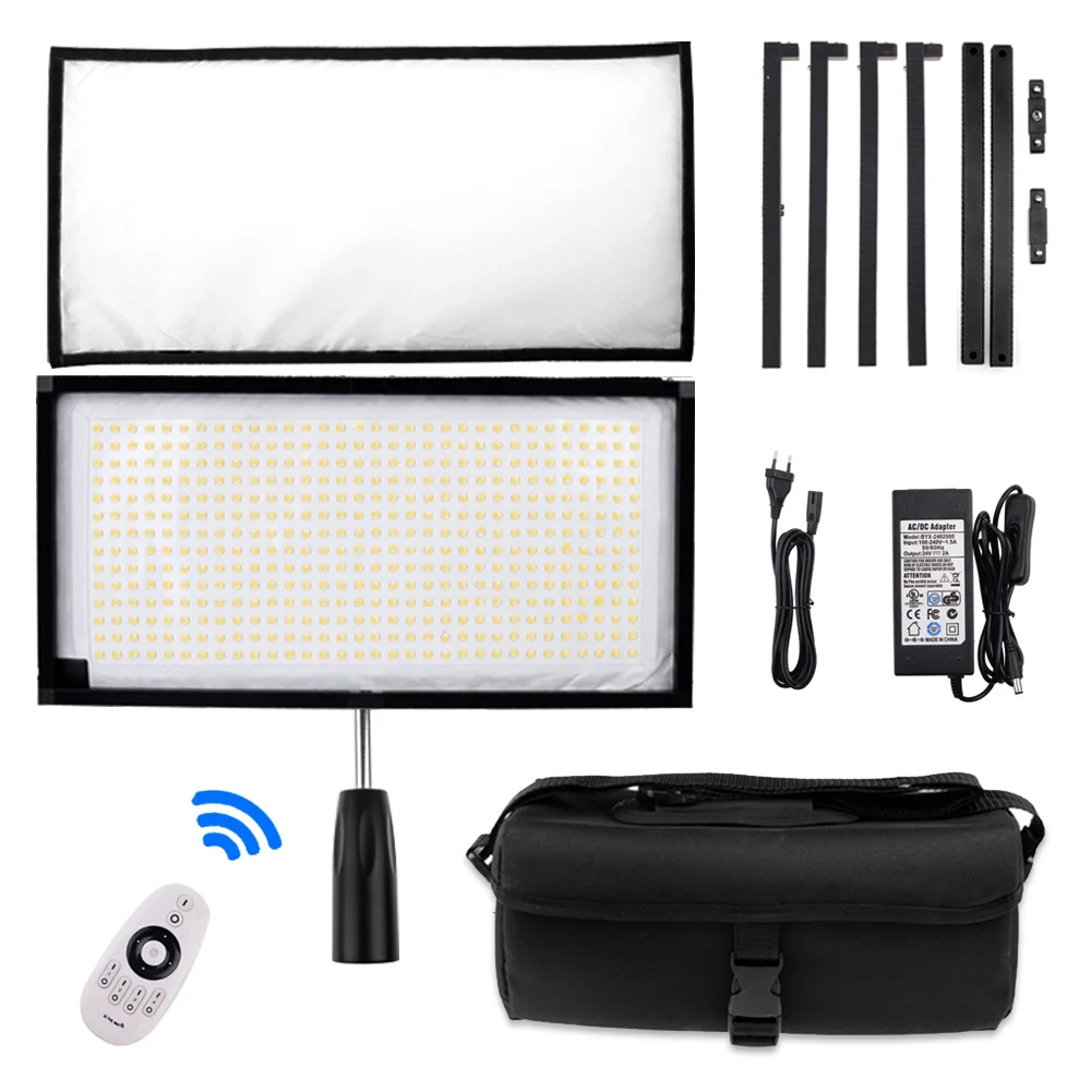 Travor светодиодный видео светильник Би Цвет гибкий 30*60 см студия ing с 2 4 г