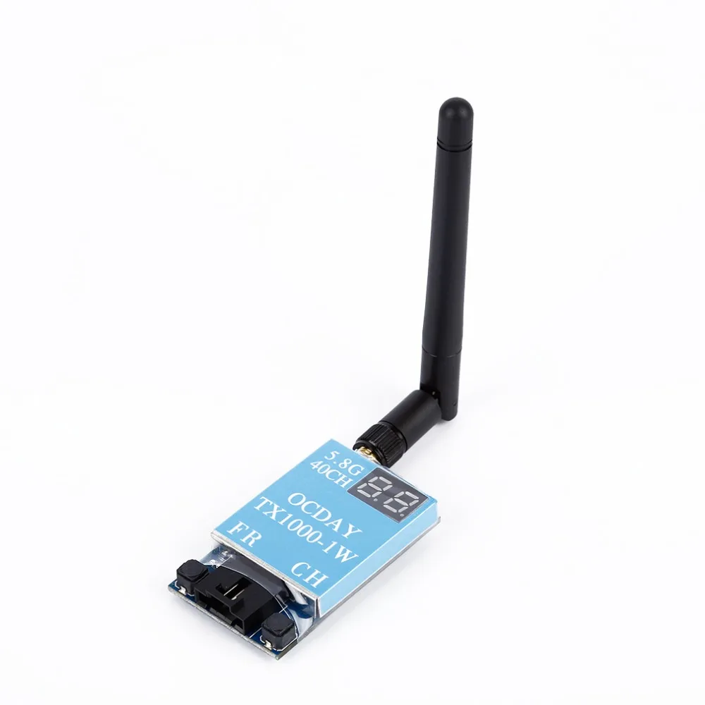 1 шт. FPV 5 8G 40CH TX1000 1000 мВт 7 26 в беспроводной AV Передатчик изображения для хобби