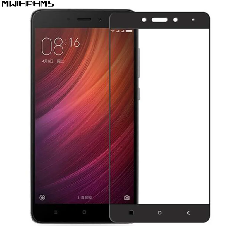 Полное покрытие закаленное стекло для Xiaomi Redmi note 4 полное Защитная пленка экрана