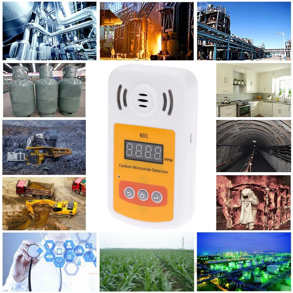 Портативный мини-детектор угарного газа анализатор CO детектор с звуковой