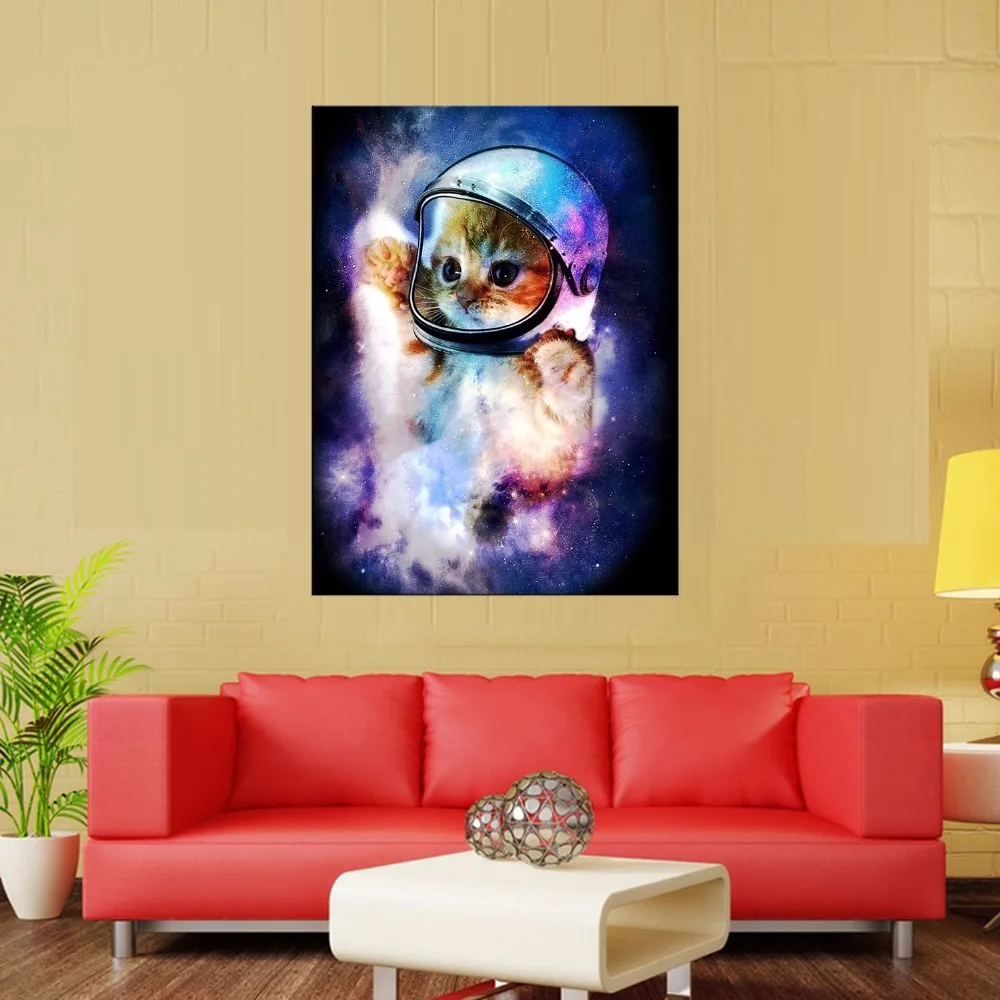 1 panel Framed Printed New Cartoon kitten Painting Children's room Decor Print Poster Picture Canvas Home Decoration | Дом и сад