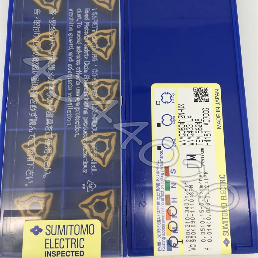 WNMG080412N UX AC700G 10 шт./кор. оптический Кливер Sumitomo новый оригинальный карбид
