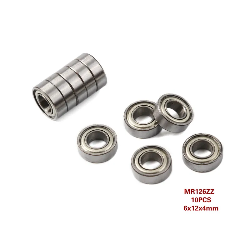 10 шт. MR52 ZZ MR62ZZ MR63ZZ MR74ZZ MR84ZZ MR85ZZ MR106ZZ MR126ZZ мини Подшипники 2x5x2,5 2x6x2,5 3x6x2,5 4x7x2,5 мм 4x8x3 мм