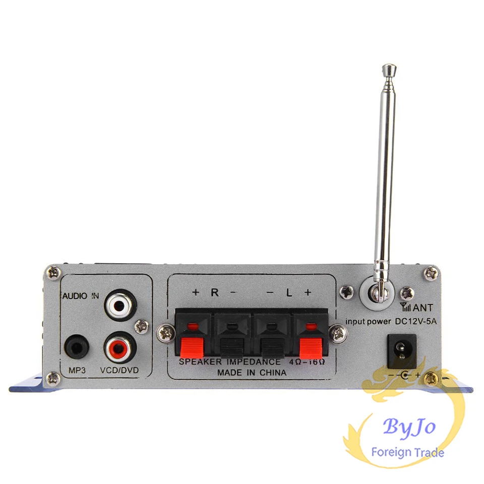 Hi Fi HY502 аудио усилитель мощности USB MP3 DVD CD FM SD цифровой плеер для мотоцикла авто