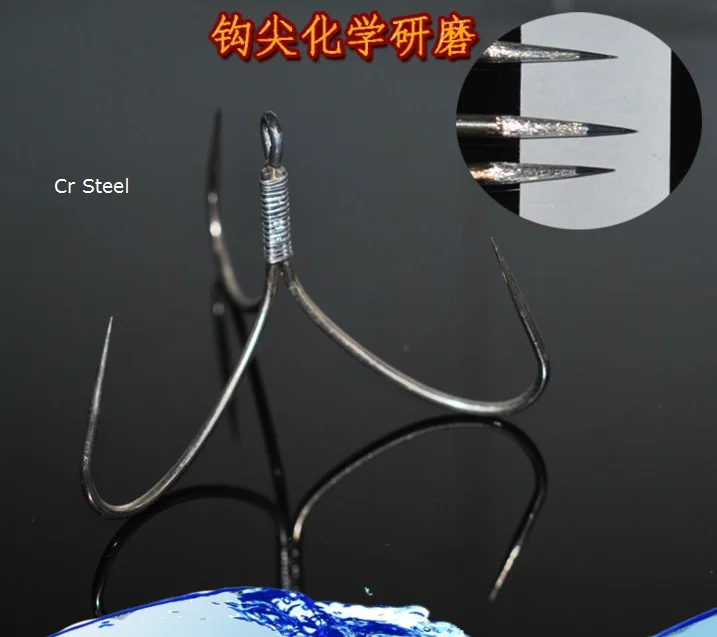 

Cr steel Three hooks for fishing 4 size availabale