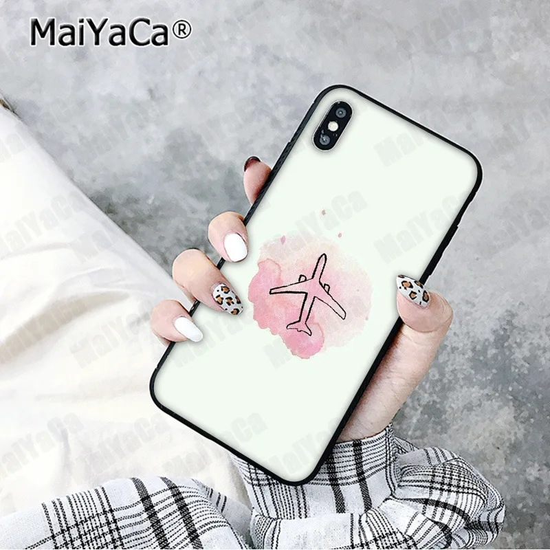 A8 MaiYaCa самолет Летающий путешествие облако самолет клиент чехол для телефона для iphone 11 pro 8 7 66S Plus X XS MAX 5S SE XR чехол - Цвет: A8