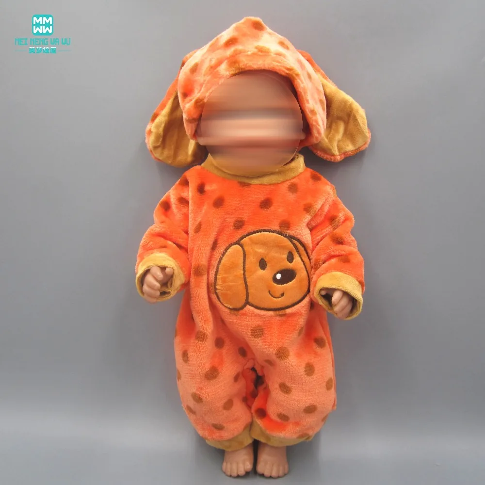 Детская Одежда для куклы 43 см аксессуары кукол новорожденных одежда с мультяшным