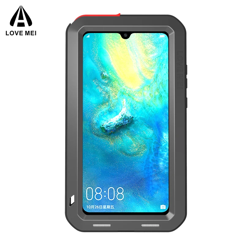 Для huawei mate 20 Оригинал Lovemei алюминиевый металл + стекло Gorilla glass ударопрочный