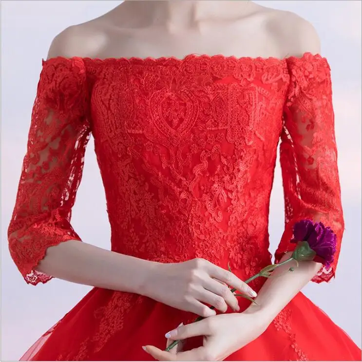 Vestido De Noiva сексуальные свадебные платья принцессы с вырезом лодочкой длина до