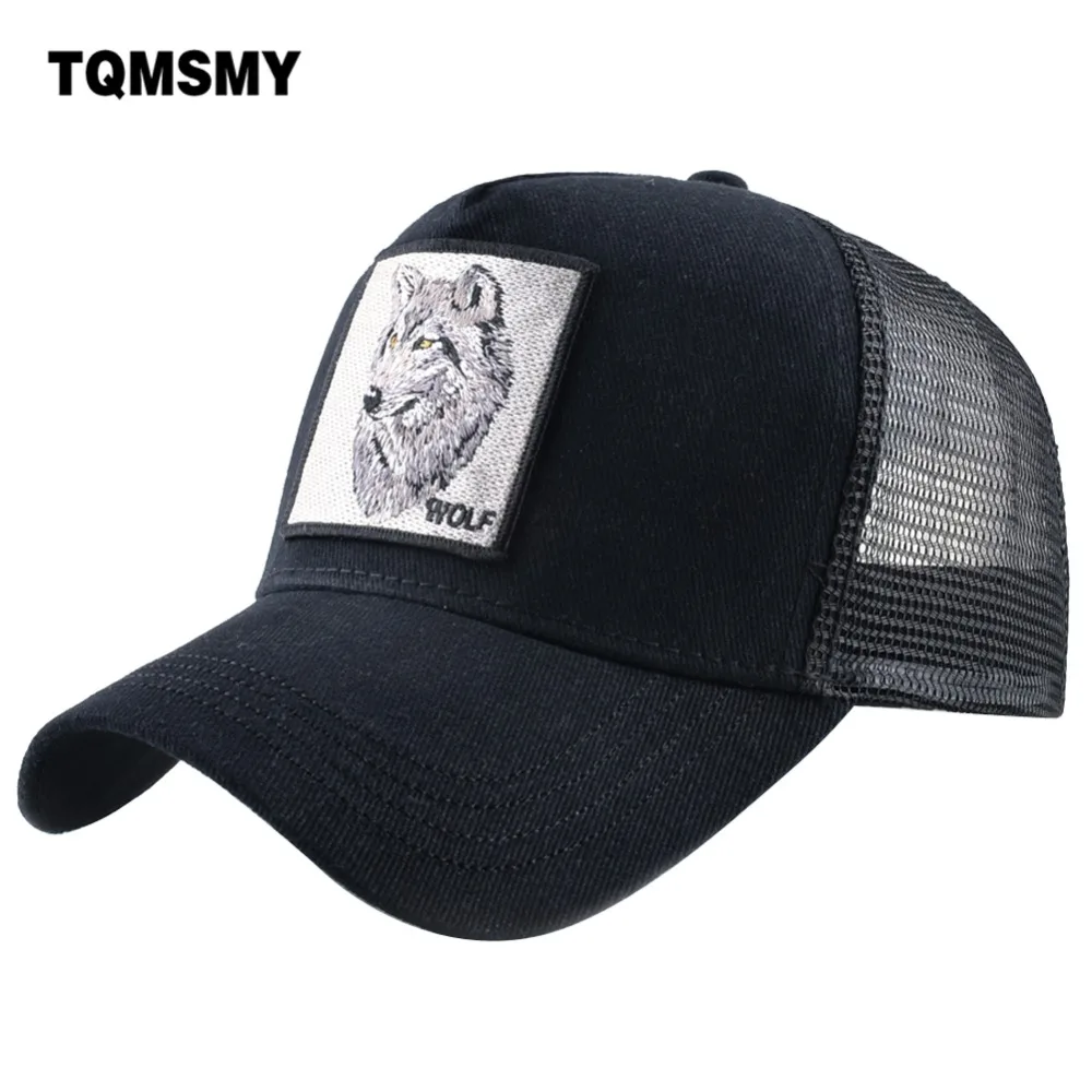 

TQMSMY Summer Animal Baseball Cap Embroidery Mesh Cap Hats For Men Women Snapback Gorras Trucker hat Casual Hip Hop Cap DHLT