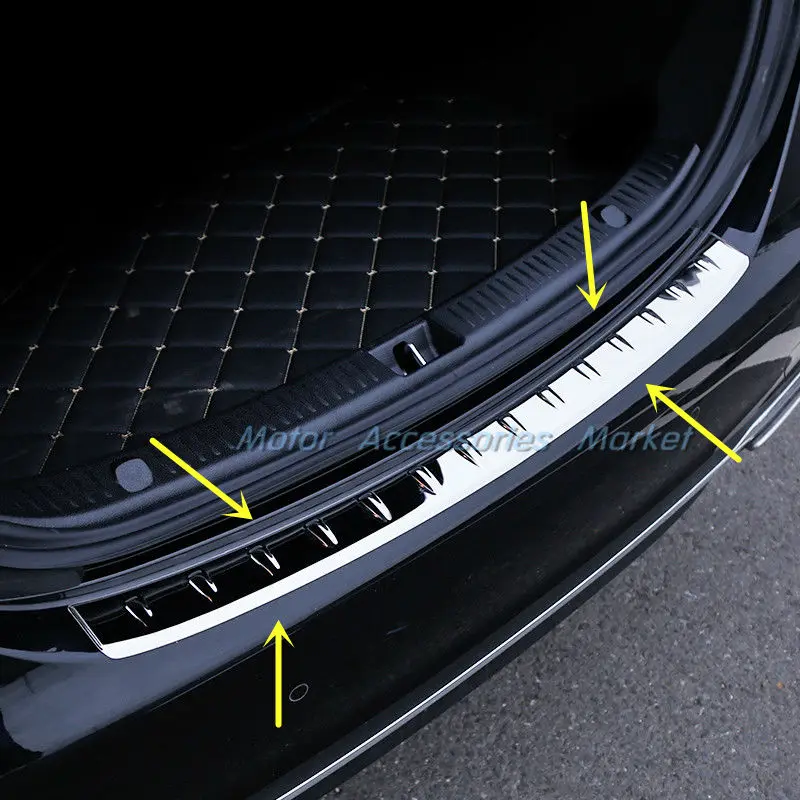 Новая пластина для защиты бампера багажника из нержавеющей стали Mercedes Benz E Class W213