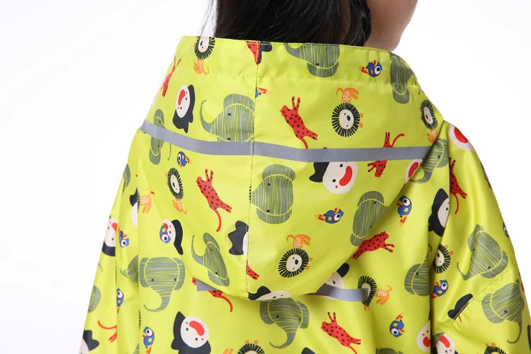 Водонепроницаемый желтый дождевик для детей Детский плащ пончо штаны спортивный