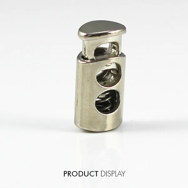 Металлическая Посеребренная стоппер переключатель Пряжка Веревочный Зажим