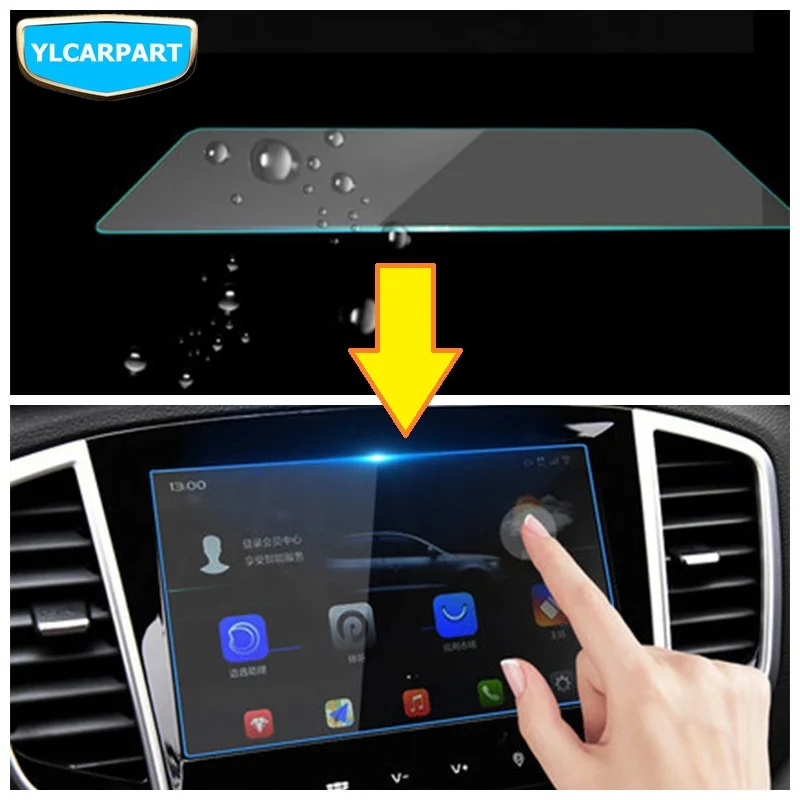 Защитное закаленное стекло для экрана навигации DVD автомобиля Geely Emgrand X7 EmgrarandX7 EX7