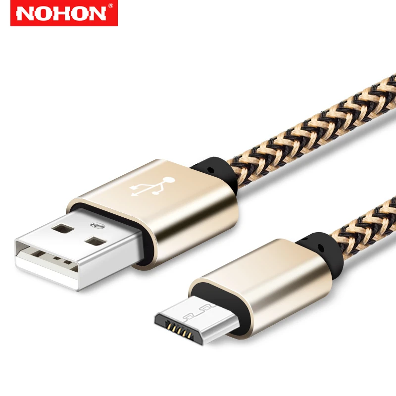 Кабель зарядный NOHON Micro USB Для Huawei Mate 7 8 Honor 6 8X Samsung S6 S7 LG G3 G4|Кабели для мобильных